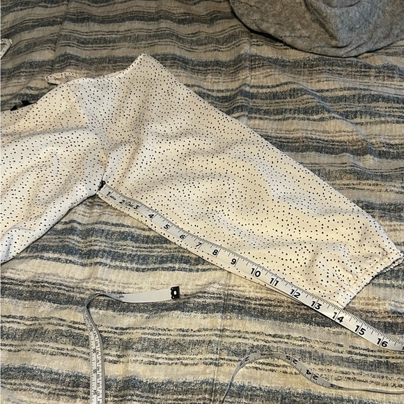 RW&CO. Cream Spaghetti Strap Top with Black Dots - Picture 4 of 10